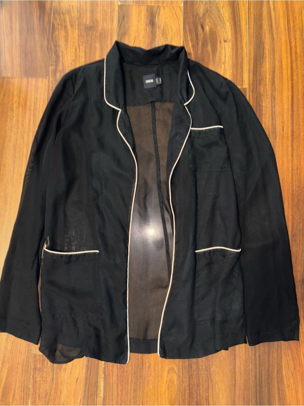 ASOS Black Blazer with Cream Piping